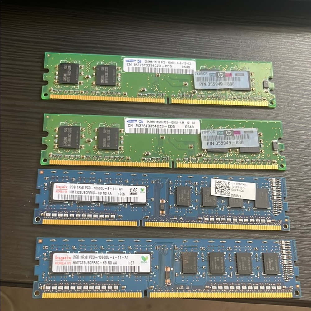 8GB Ram - Samsung and Kingston RAM Modules